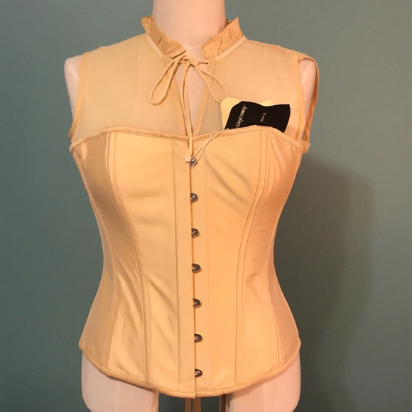 SOLD CorsetStory Champagne/Cream Ruffle Corset - Picture 2 of 8